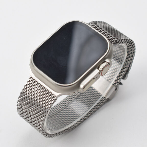 36g Lightweight Titanium Milanese Loop Band with Airplane Seatbelt Buckle
