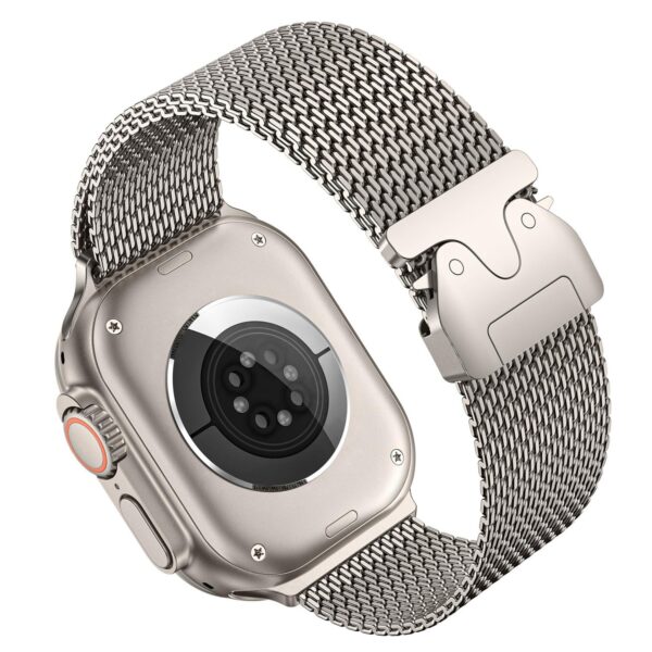 36g Lightweight Titanium Milanese Loop Band with Airplane Seatbelt Buckle